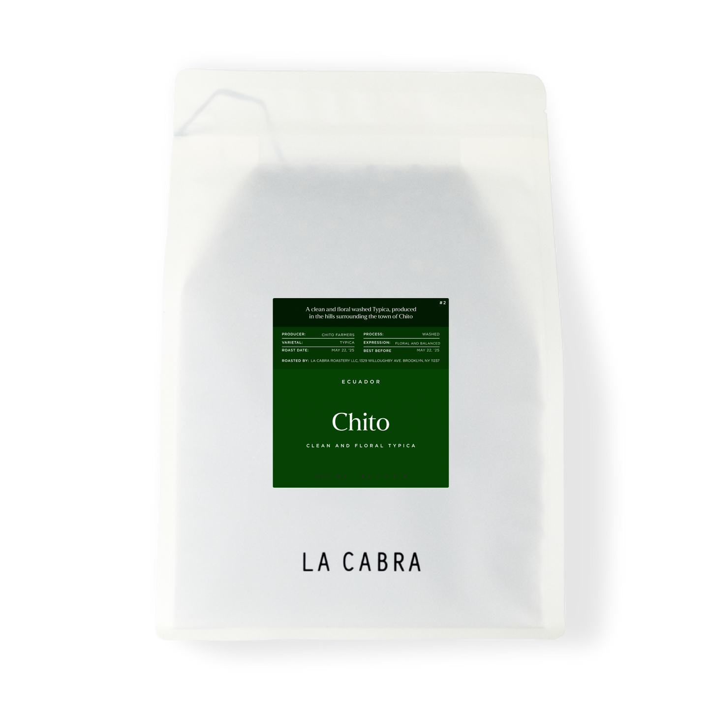 Chito Washed Typica La Cabra Coffee Bag 1kg