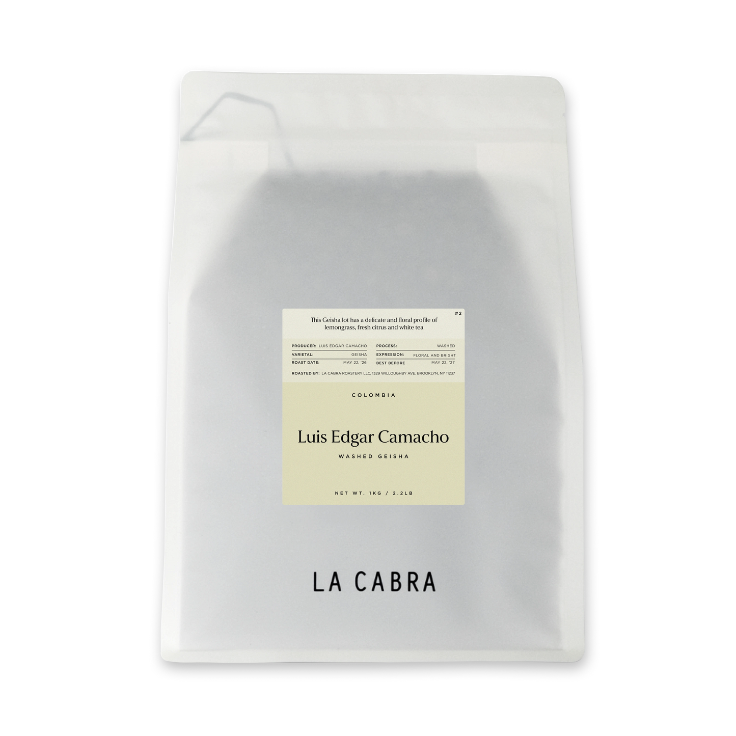 Luis Edgar Camacho Geisha La Cabra Highlight Coffee Bag 1kg