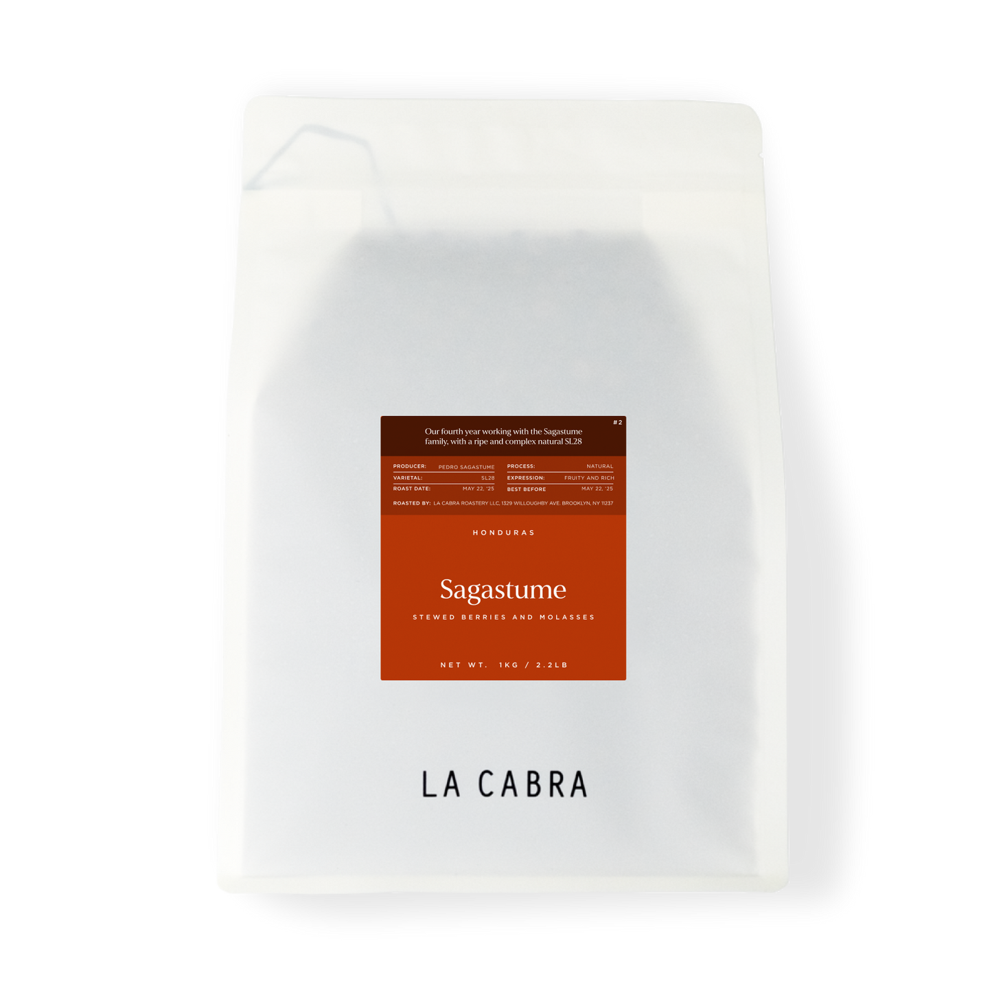 Sagastume Natural SL28 1000g Coffee La Cabra