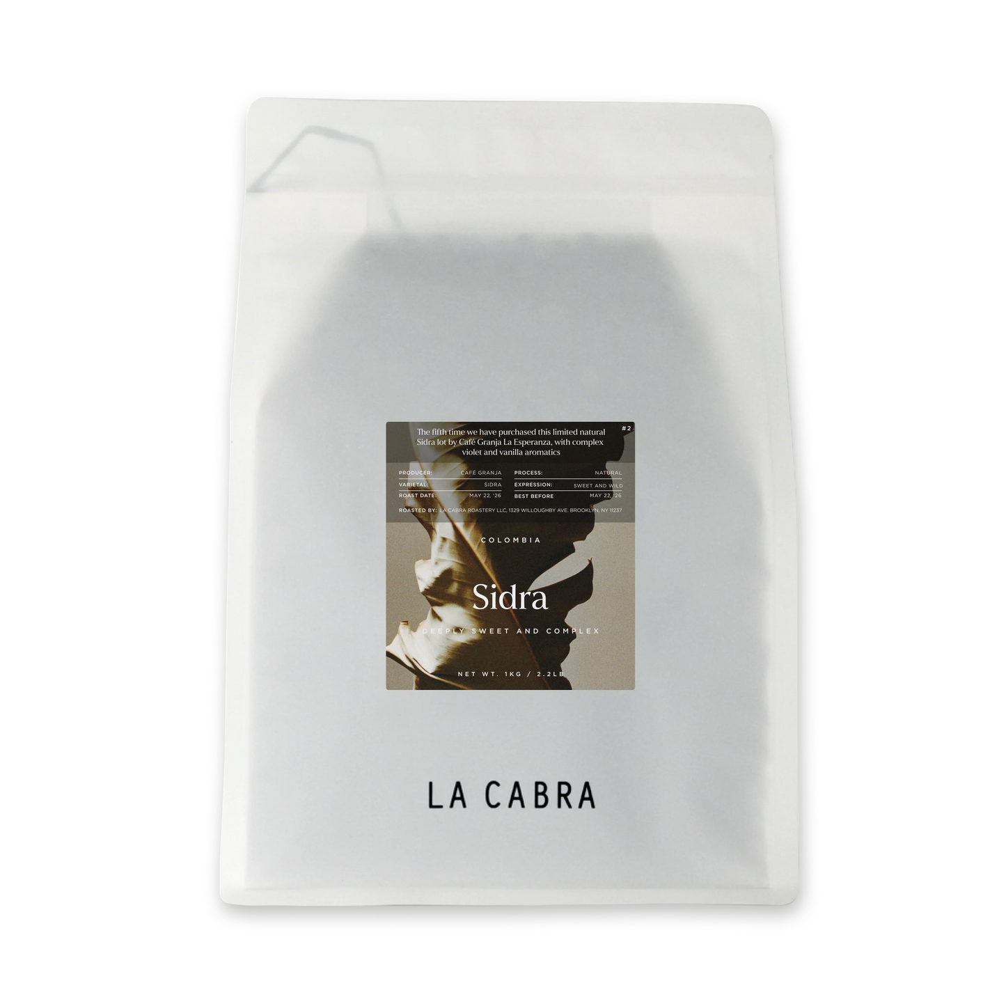Sidra Natural La Cabra Rare Coffee Bag 1kg
